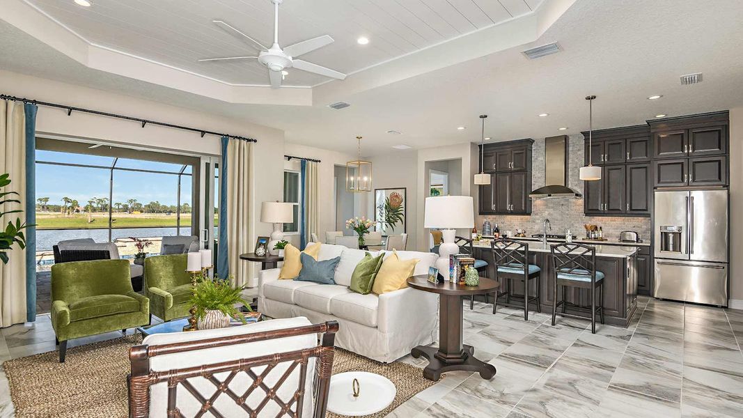 Furnished interior view inside a new home in Grand Park Real Estate and Homes for Sale in Sarasota, FL - Neal Communities, Sarasota (Image 17). Furnished interior view inside a new home in Grand Park Real Estate and Homes for Sale in Sarasota, FL - Neal Communities, Sarasota (Image 17).
