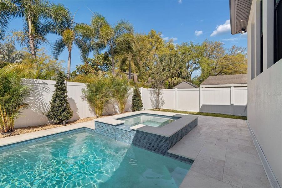 Exterior details and patio area of a home in , Tampa (Image 32).