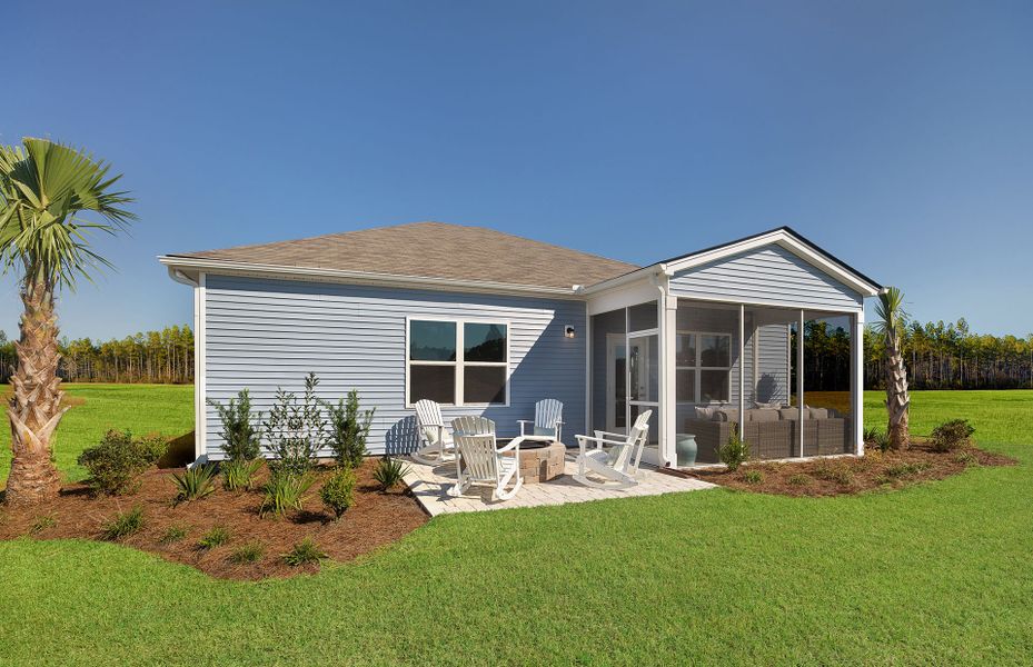 Enjoy the outdoors with friends around the firepit Enjoy the outdoors with friends around the firepit