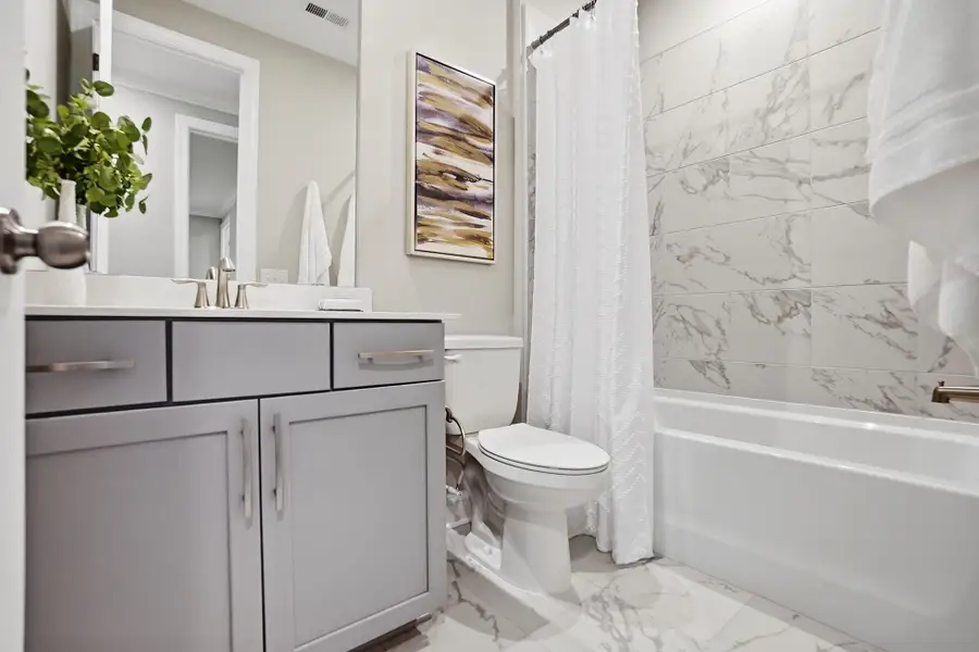 Furnished interior view inside a new home in The Townes at Wade Ardrey, Charlotte (Image 24). Furnished interior view inside a new home in The Townes at Wade Ardrey, Charlotte (Image 24).