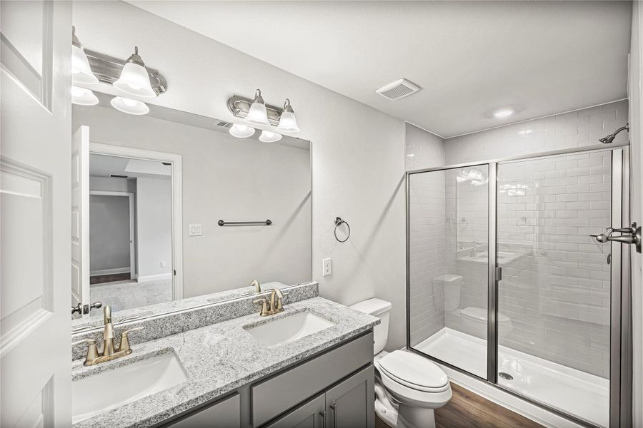Furnished interior view inside a new home in , Dickinson (Image 6).