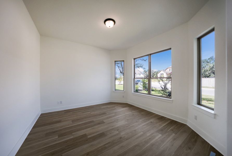 Representative unfurnished interior of a home built from the The Travis by Whitestone Custom Homes in Johnson Ranch, Bulverde (Image 36).