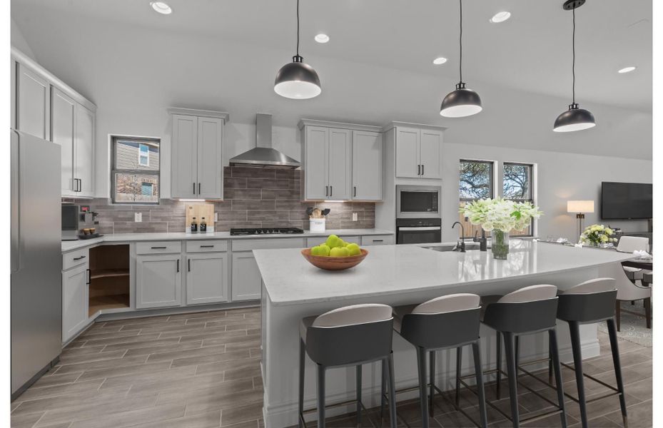 Representative furnished interior of a home built from the Sheldon by Pulte Homes in Davis Ranch, San Antonio (Image 9).