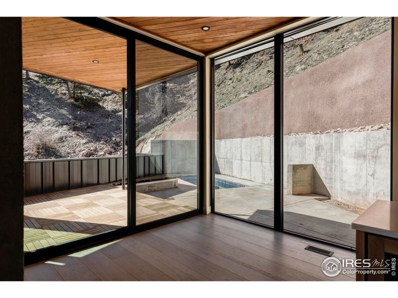 Outdoor access to pool. Outdoor access to pool.