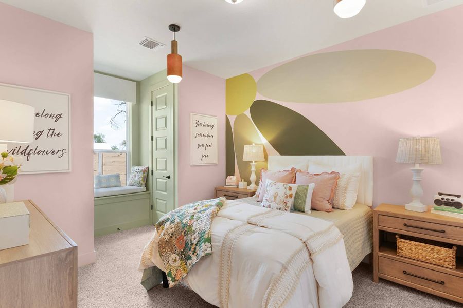 Representative furnished interior of a home built from the Branford by Chesmar Homes in Highland Village, Georgetown (Image 15).