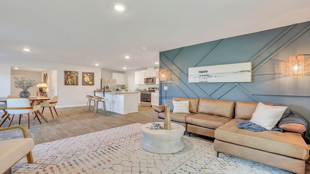 Furnished interior view inside a new home in The Groves at Bees Creek, Ridgeland (Image 11).