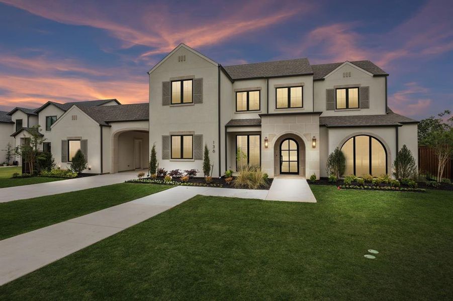 Front exterior of a new home in , Keller, TX, highlighting curb appeal (Image 2). Front exterior of a new home in , Keller, TX, highlighting curb appeal (Image 2).