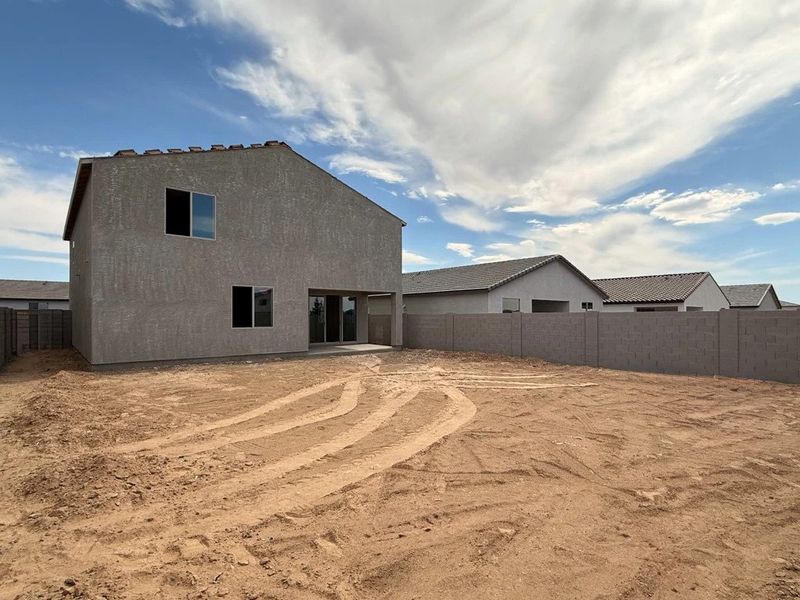 Back exterior elevation