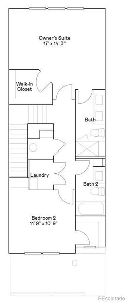 2D floor plan layout of this home in , Loveland, CO (Image 2).