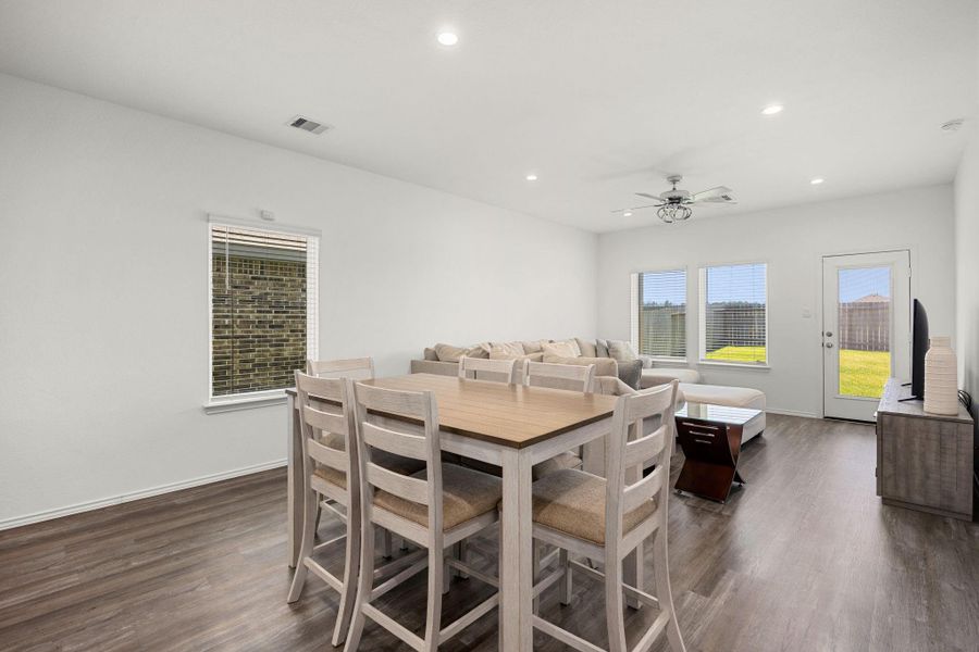 Furnished interior view inside a new home in Breckenridge Forest, Spring (Image 15).