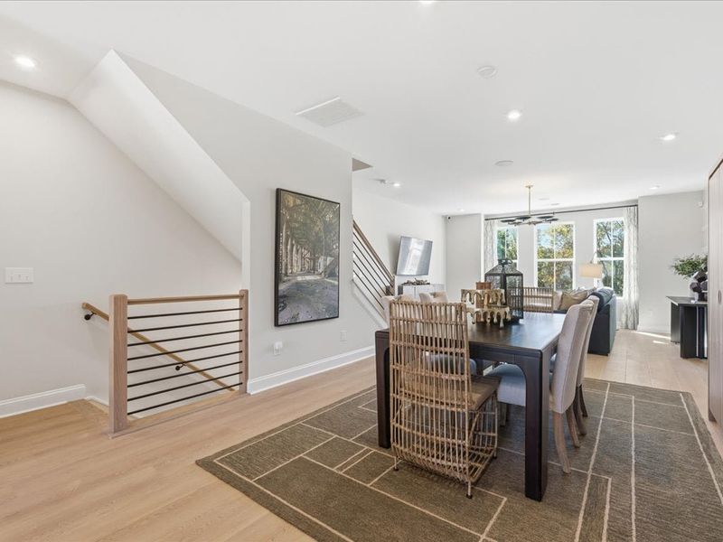 Representative furnished interior of a home built from the Dahlia by Tri Pointe Homes in Bellflower, Charlotte (Image 9). Representative furnished interior of a home built from the Dahlia by Tri Pointe Homes in Bellflower, Charlotte (Image 9).