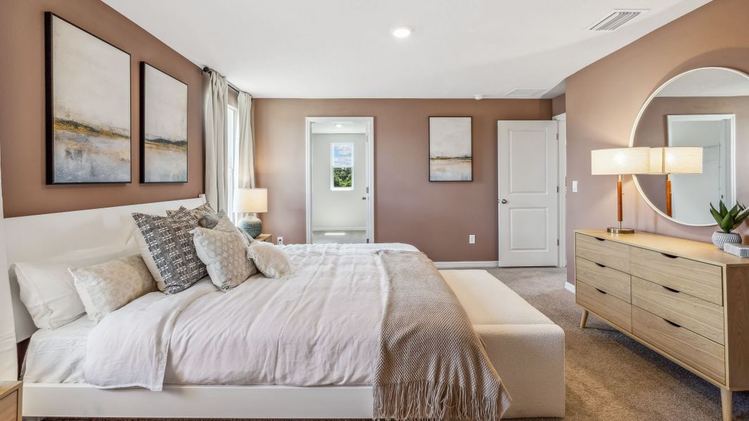 Furnished interior view inside a new home in Oakfield Trails, Parrish (Image 12). Furnished interior view inside a new home in Oakfield Trails, Parrish (Image 12).