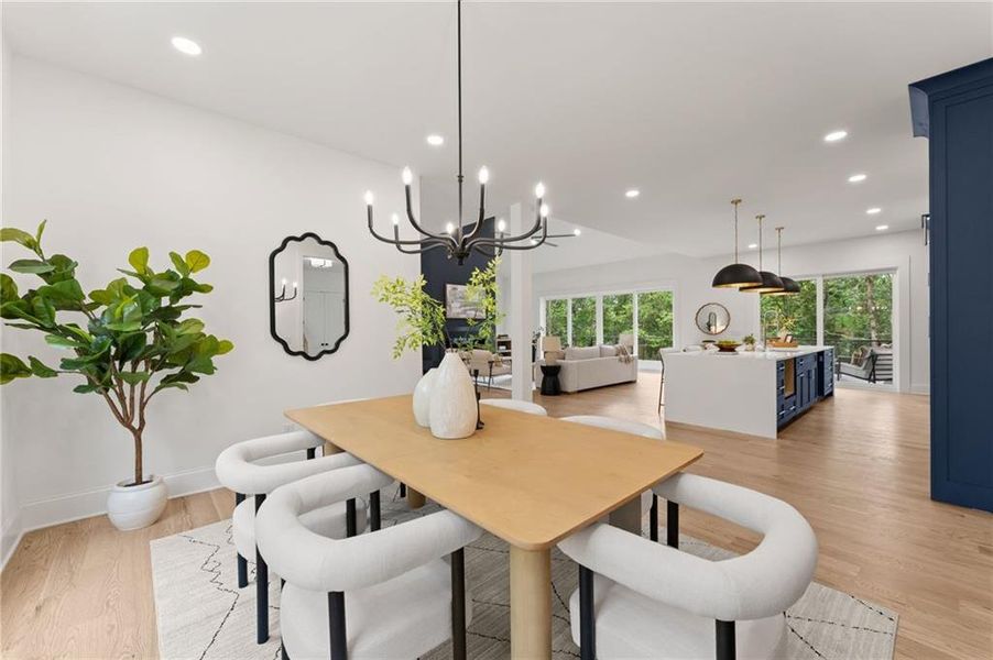 Furnished interior view inside a new home in , Dawsonville (Image 18).