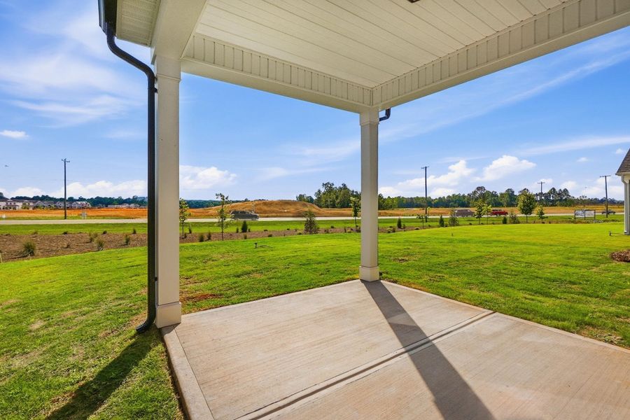 Exterior details and patio area of a home in Founders Landing | 55+ Community, Gastonia (Image 3). Exterior details and patio area of a home in Founders Landing | 55+ Community, Gastonia (Image 3).