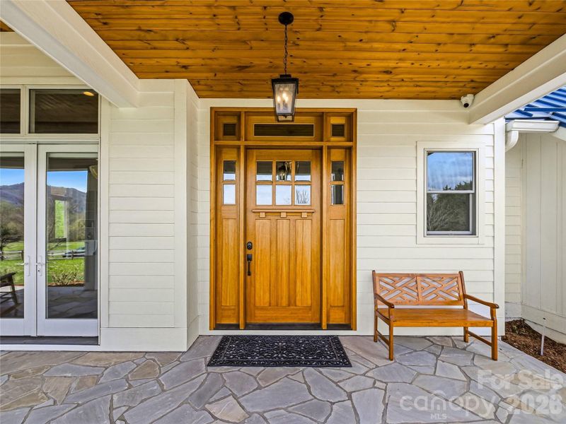 Exterior details and patio area of a home in , Fletcher (Image 4).