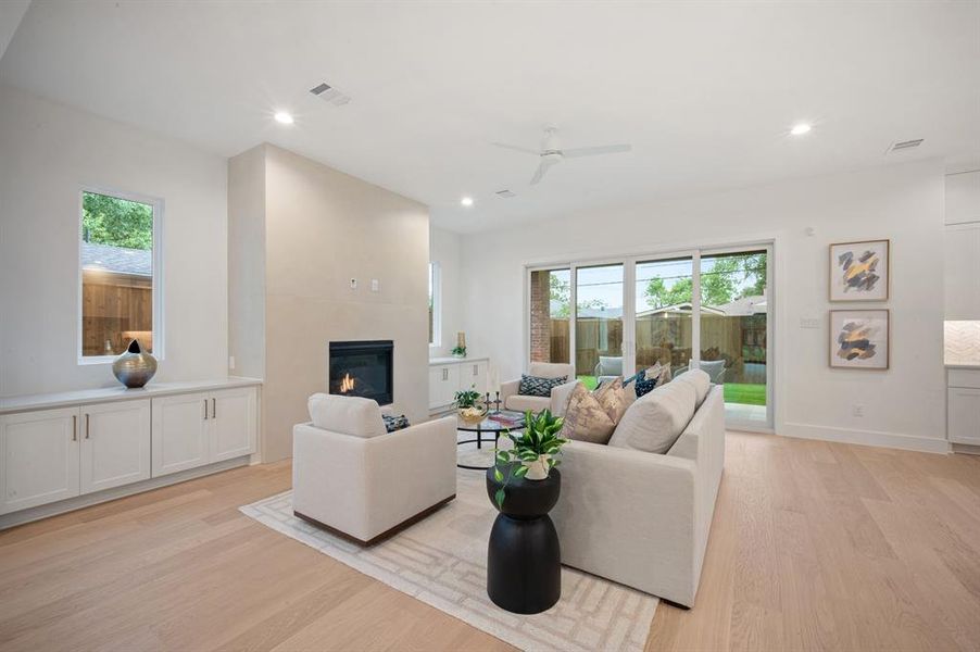 Furnished interior view inside a new home in , Dallas (Image 11).