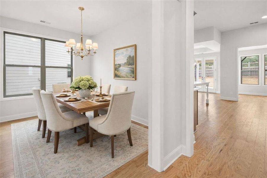 Furnished interior view inside a new home in Soleil Summit Chase, Snellville (Image 17).