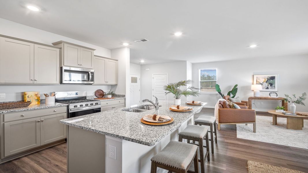 Furnished interior view inside a new home in The Groves at Bees Creek, Ridgeland (Image 3).