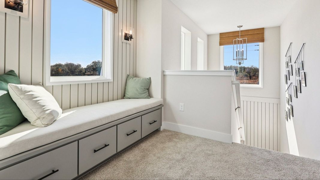 The Mangrove Model Floorplan Optional Bench Sitting Area by DRB Homes