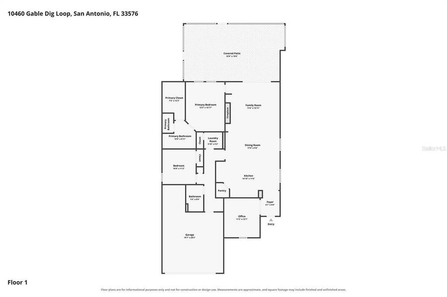 2D floor plan layout of this home in , San Antonio, FL (Image 5).