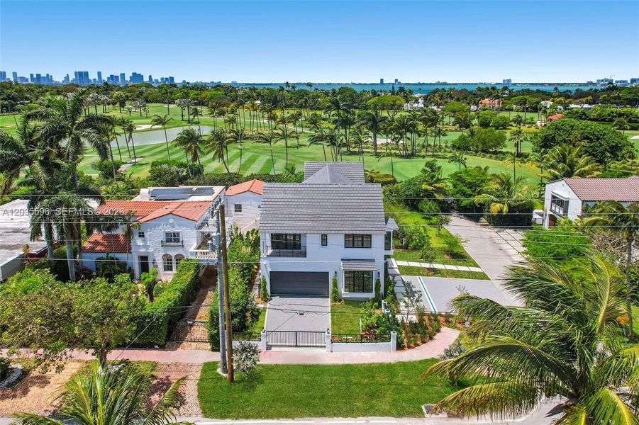 Front exterior of a new home in , Miami Beach, FL, highlighting curb appeal (Image 29). Front exterior of a new home in , Miami Beach, FL, highlighting curb appeal (Image 29).