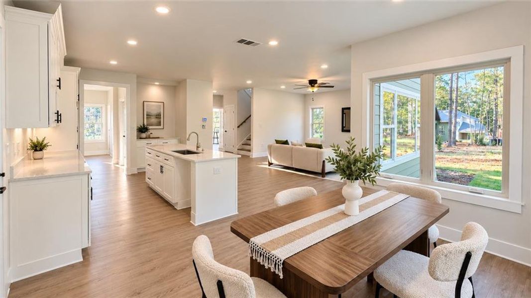 Furnished interior view inside a new home in , Winston (Image 6).