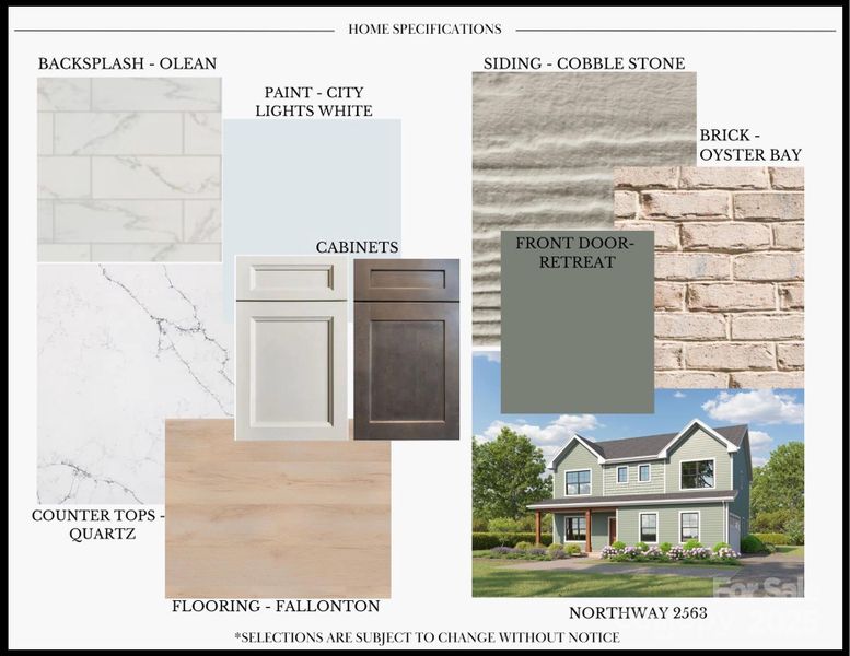 Sample of building materials used in homes in , Mount Holly (Image 29).