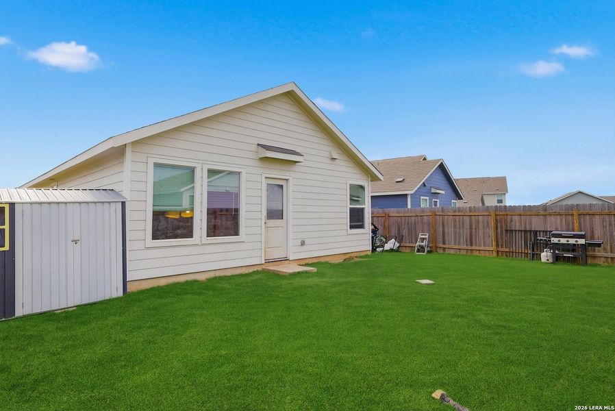 Exterior details and patio area of a home in , Jarrell (Image 3).
