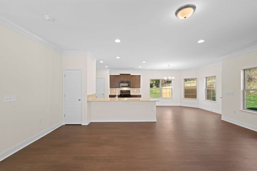 Spacious, unfurnished interior of a new home in Miller's Reserve, Winston-Salem (Image 49).