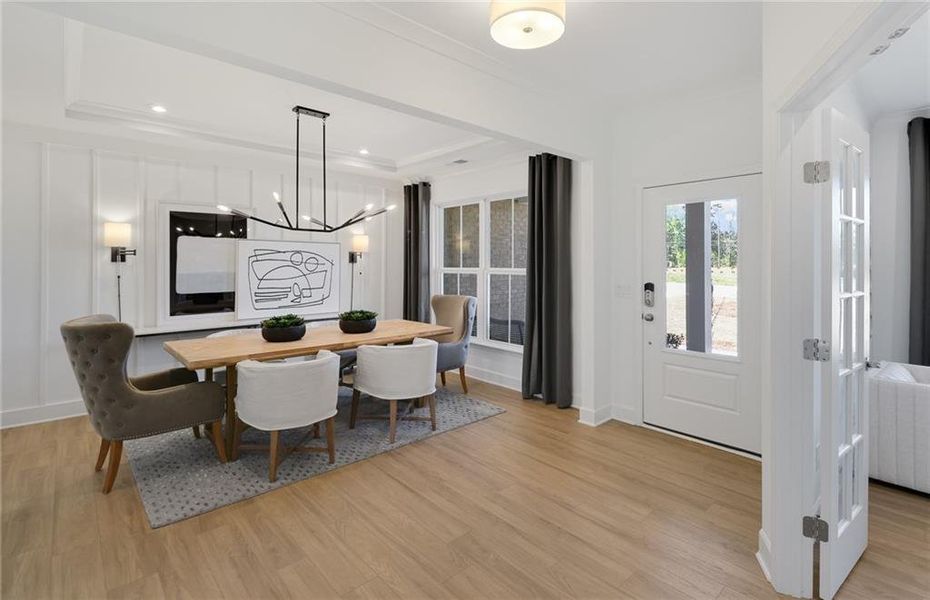 Furnished interior view inside a new home in Rose Creek, Cumming (Image 9).