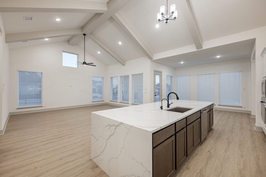 Furnished interior view inside a new home in Mesa Western, Cibolo (Image 6).