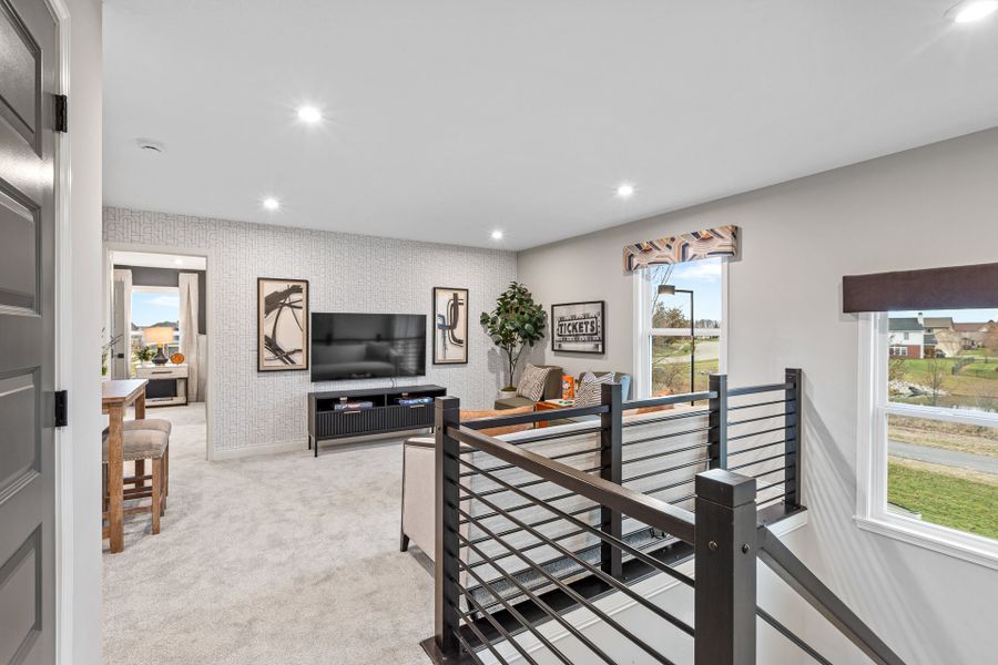 Representative furnished interior of a home built from the Wyatt by Fischer Homes in Twin Lakes, Hoschton (Image 43).