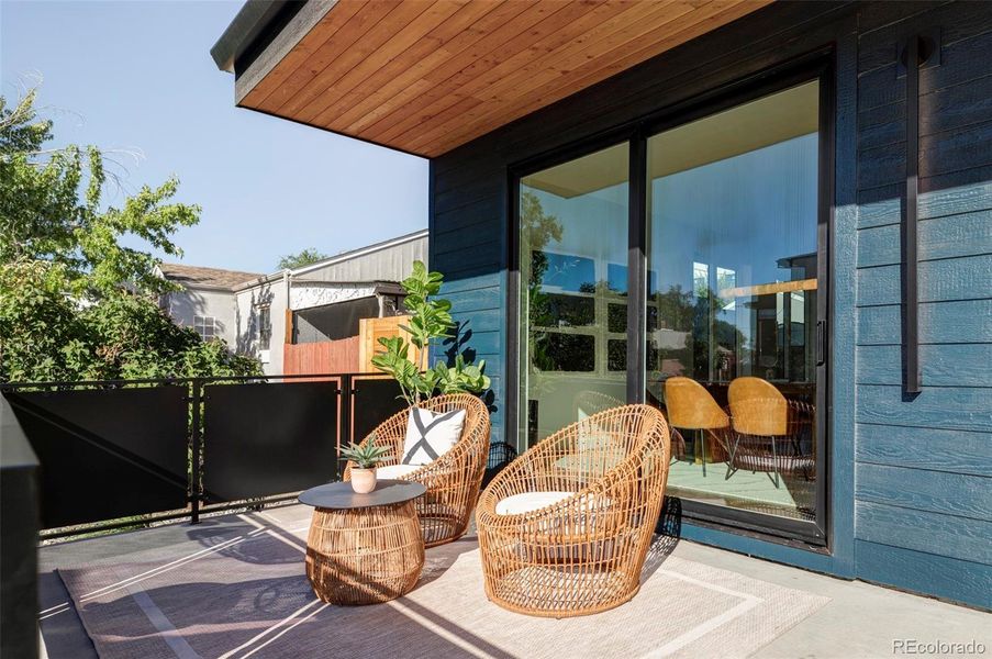 Exterior details and patio area of a home in , Denver (Image 1). Exterior details and patio area of a home in , Denver (Image 1).