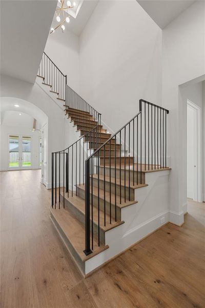 Custom stair railing