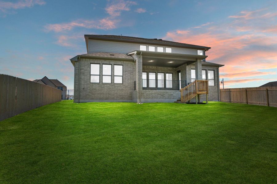 Rear of Home and Private Backyard Rear of Home and Private Backyard