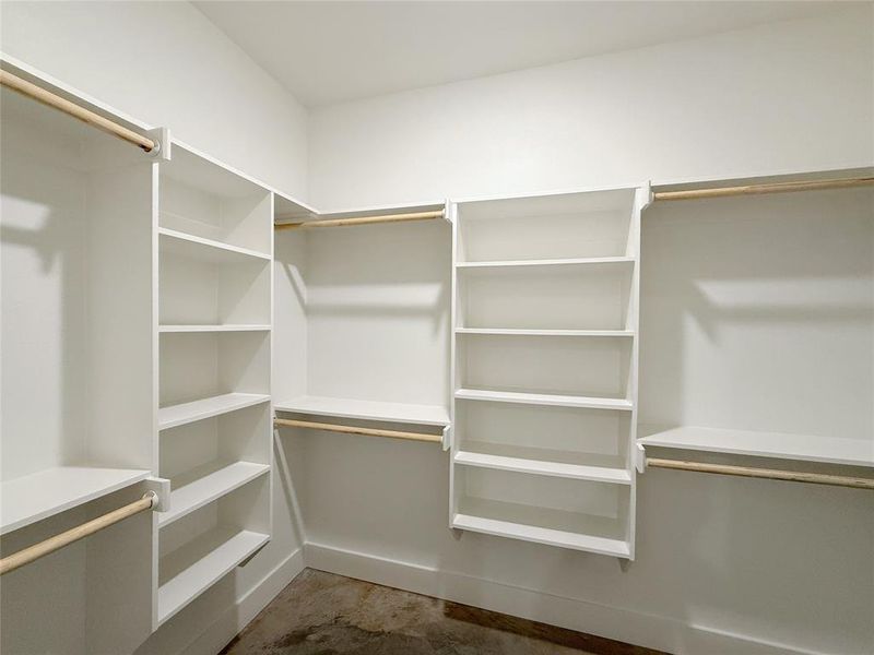 View of spacious closet