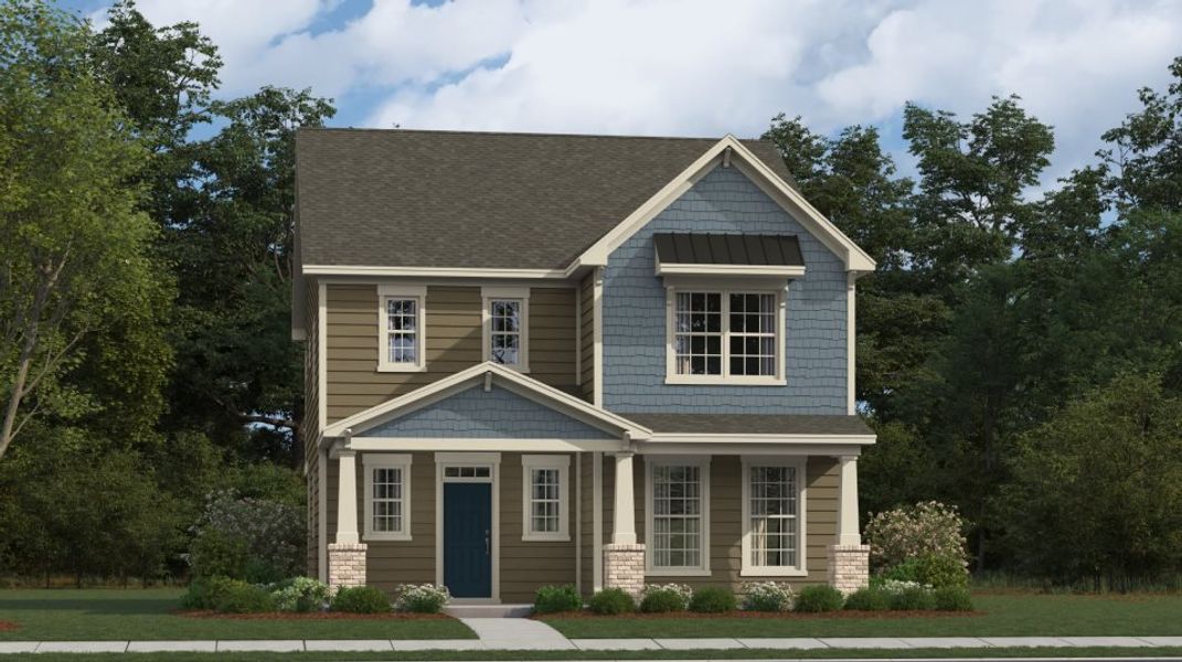 Representative exterior photo of a completed home built from the Elm by Lennar in Elizabeth: Arbor, Fort Mill, SC (Image 25).