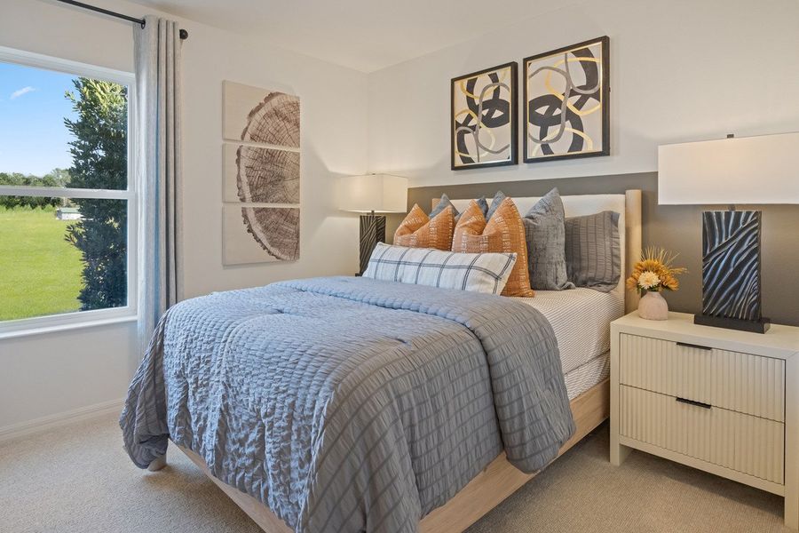 Spacious secondary bedrooms