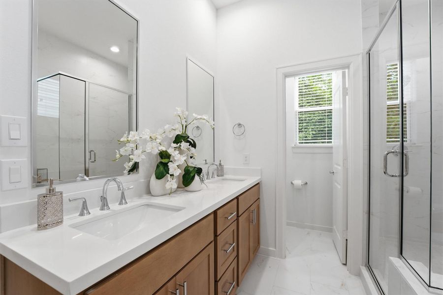 Furnished interior view inside a new home in Highland Commons, Houston (Image 16).
