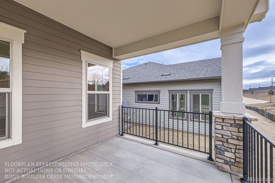 Exterior details and patio area of a home in Knolls, Westminster (Image 4).