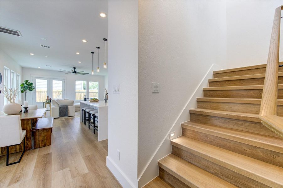 Furnished interior view inside a new home in , Houston (Image 9).