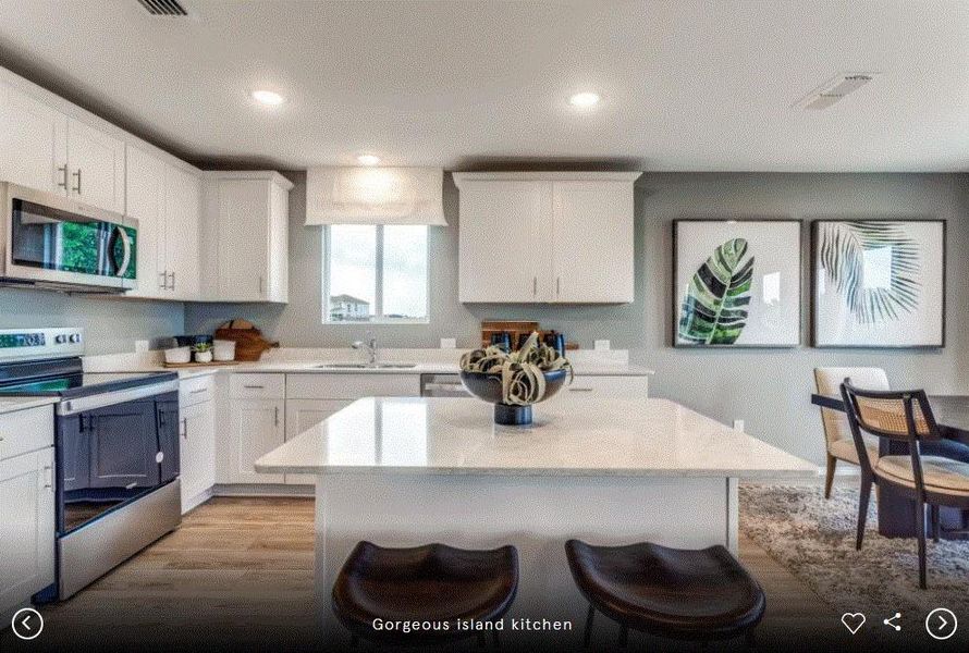 Photo of Centex model home with same floor plan, not of actual home listed.
