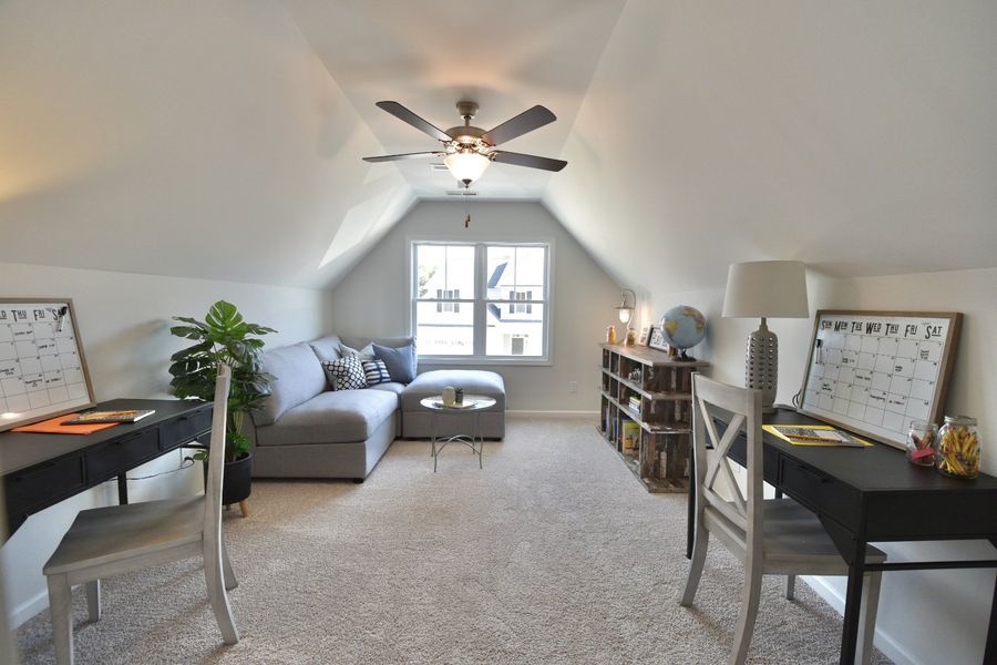Representative furnished interior of a home built from the Danforth by Stevens Fine Homes in River Hills, Shallotte (Image 12).