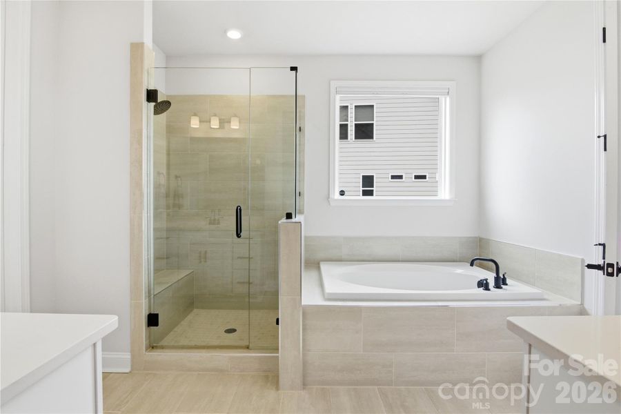 Soaking tub and Standing Shower