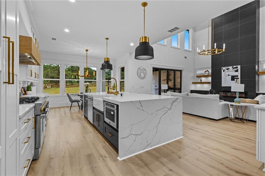 Furnished interior view inside a new home in , Braselton (Image 33). Furnished interior view inside a new home in , Braselton (Image 33).