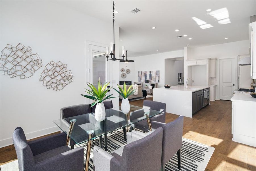 Furnished interior view inside a new home in , Frisco (Image 17).