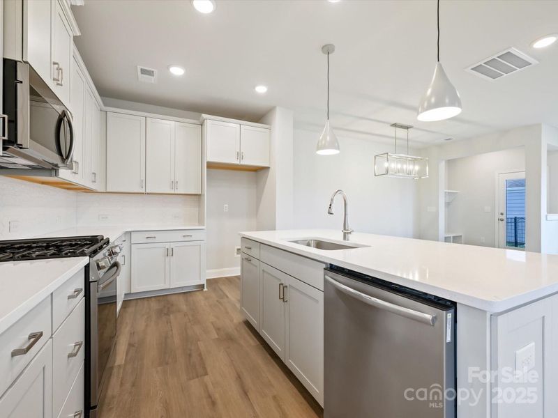 Furnished interior view inside a new home in North Creek Village - Townhomes, Huntersville (Image 10). Furnished interior view inside a new home in North Creek Village - Townhomes, Huntersville (Image 10).