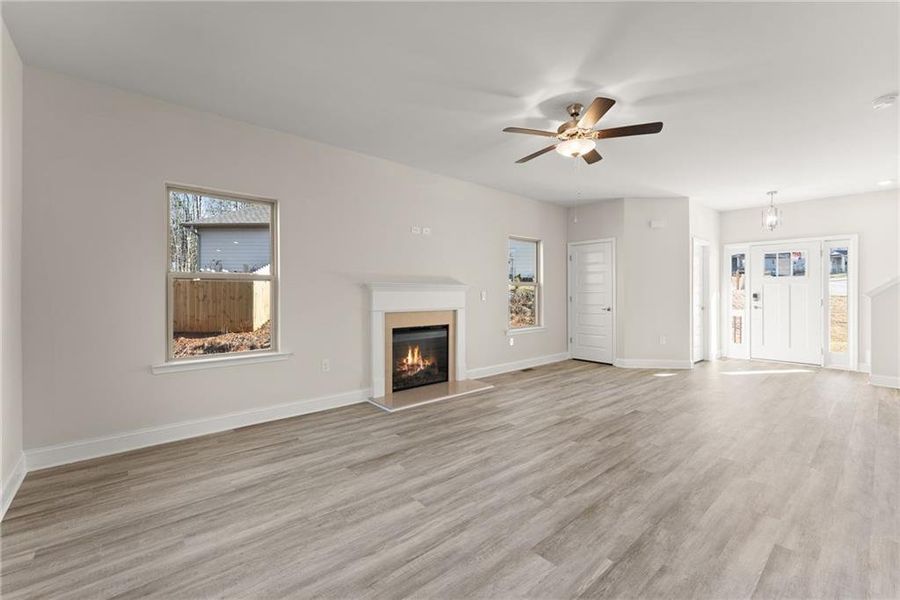 Spacious, unfurnished interior of a new home in Magnolia Villas, Cornelia (Image 44).