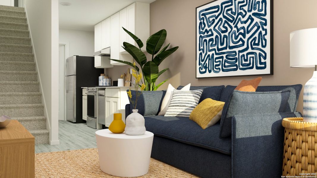 Furnished interior view inside a new home in Flora Meadows, Converse (Image 3).