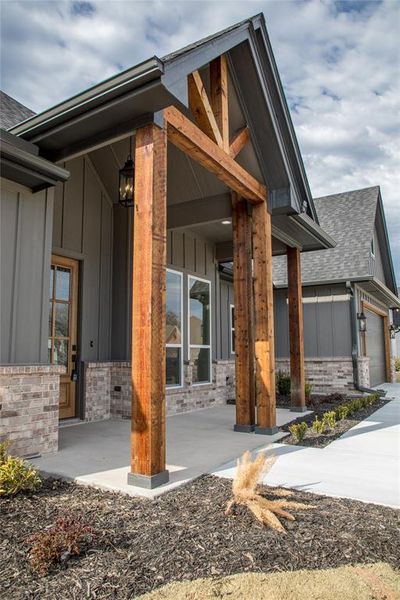 Front exterior of a new home in , Willow Park, TX, highlighting curb appeal (Image 2).